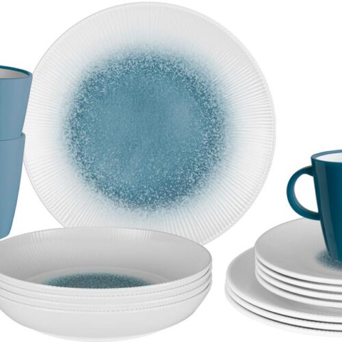 Brunner Meteore Azur Geschirrset, 16-teilig