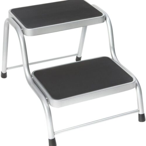 Bo-Camp Double Doppeltrittstufe, grau/schwarz, 44x62x39cm