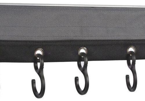 Bo-Camp Luxury Garderobe, 8 Haken, schwarz