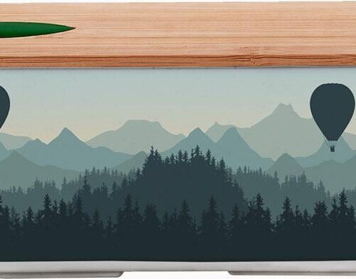 Bioloco Plant Oval Lunchbox, Balloon Valley, 18x9,5x6cm