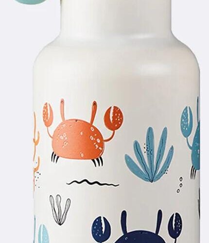 Bioloco Sky Kinder-Thermosflasche, 350ml, Crabs