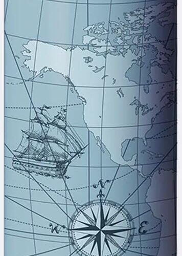 Bioloco SlideCup NEO Isolierbecher, 350ml, Antique Map