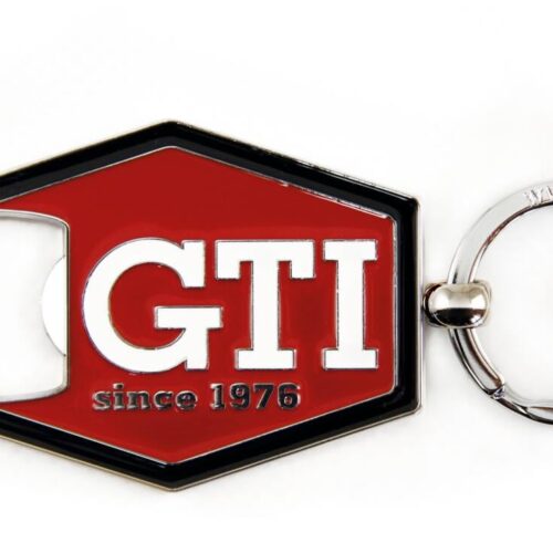 VW Collection VW GTI Schlüsselanhänger mit Flaschenöffner, Sechseck/rot
