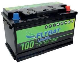 FLYBAT LiFePO4 12-100 Lithium Versorgungsbatterie, 100Ah
