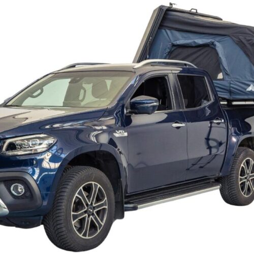 WILDED HORIZON Hybrid Dachzelt inkl. Sonnensegel, 216x160cm, blau