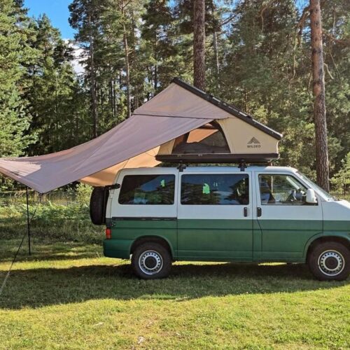 WILDED Sonnensegel für HIATUS Dachzelt, 250x220cm, khaki