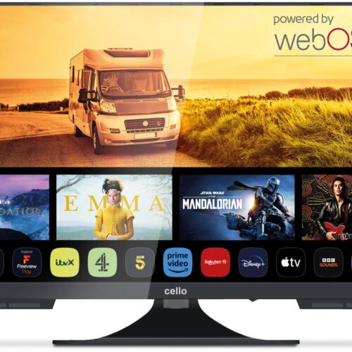 Cello 22″ Smart WebOS Camping LED TV Triple Tuner und Pitch Perfect Sound