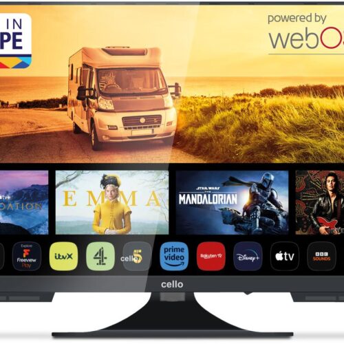 Cello 24″ Smart WebOS Camping LED TV Triple Tuner mit Pitch Perfect Sound