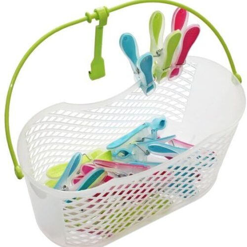Bürstenmann Wäscheklammernkorb inkl. 20 Klammern