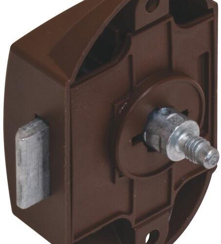 Häfele Push Lock Schloss, 25mm, einseitig bedienbar, braun