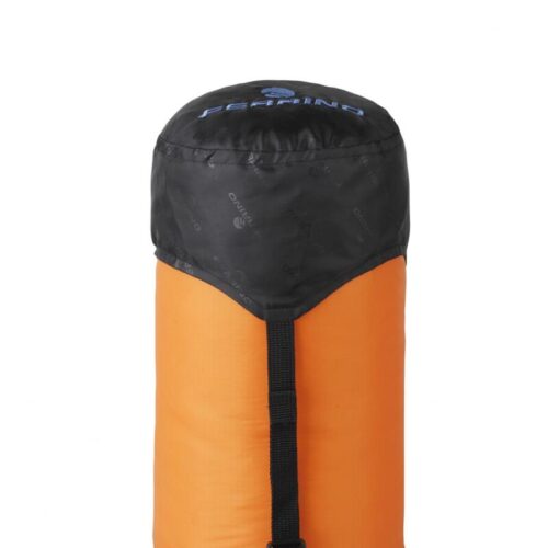 Ferrino Compression Schlafsackbeutel, schwarz-orange, ø18x38cm