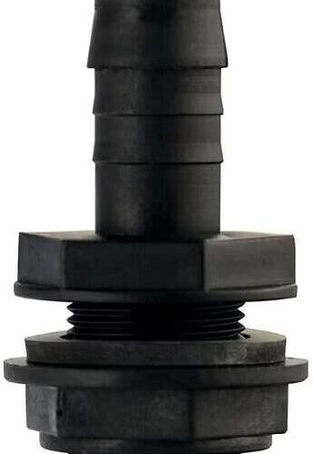 LILIE Einschraubtülle gerade, 3/4 Zollx18/19mm, schwarz