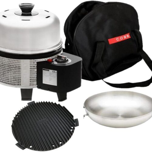 Cobb Premier Gas Deluxe 2.0 Kartuschen-Gasgrill inkl. Griddle/Wok/Tasche - Camping Wagner Edition