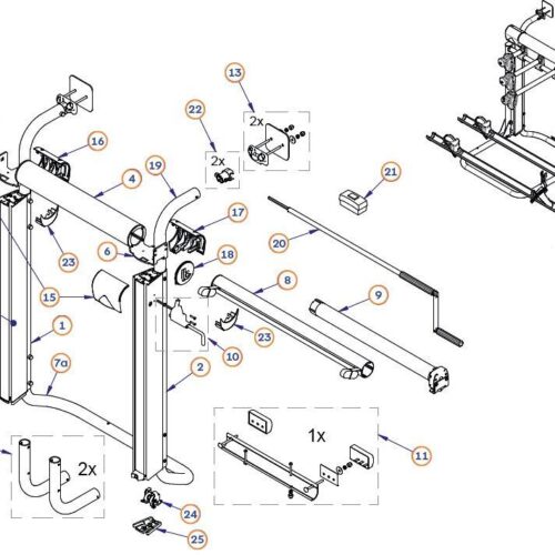 Nothandkurbel - BR-Systems Ersatzteil Nr. 0900167 - für Bike Lift