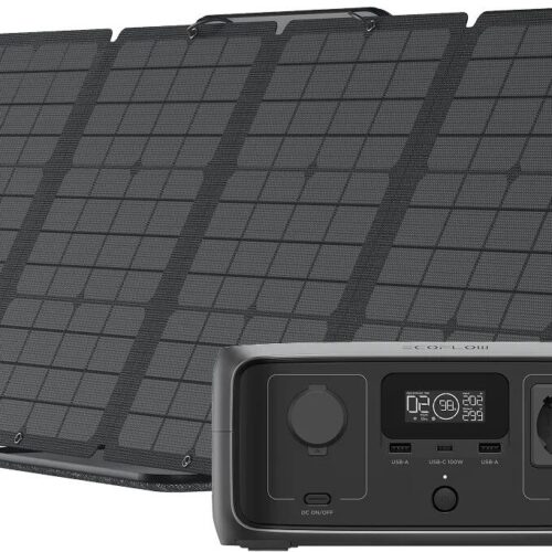 Ecoflow River 3 UPS + 45W Solar Panel Typ-C
