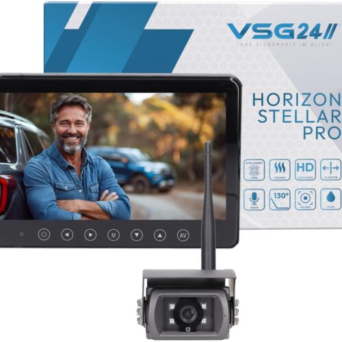 VSG24 HORIZON STELLAR PRO 7 FUNK-Set Rückfahrkamera, mit integrierter Kameraheizung