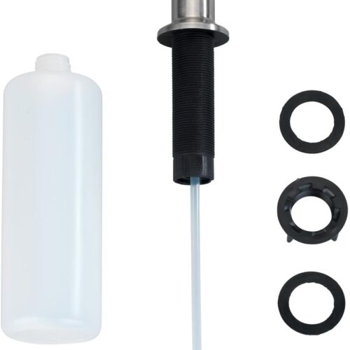 WENKO Monti Einbau Seifen- und Spülmittelspender, 400ml