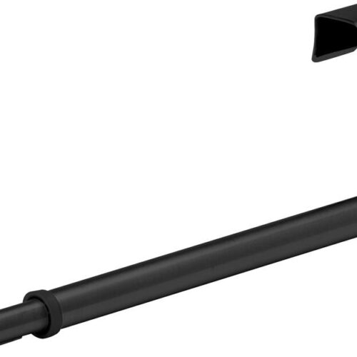 WENKO Tür-Handtuchstange Teleskop, 60cm, Schwarz