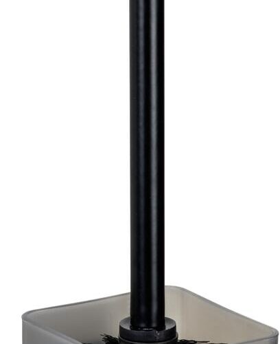 WENKO Quadro Vacuum-Loc® WC-Garnitur, schwarz