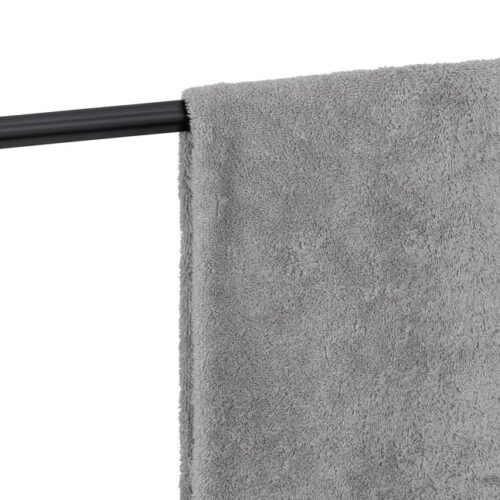 WENKO Quadro Vacuum-Loc® Badetuchstange, schwarz