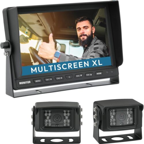 VSG24 TRANSIT XL 10 Rückfahrkamera-Set, mit 2x Schwerlast-Kamera, 120°