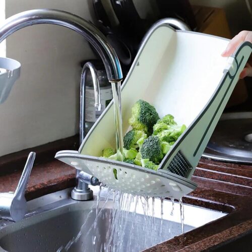 Flamefield 6-in-1 Schneidebrett, faltbar, weiß