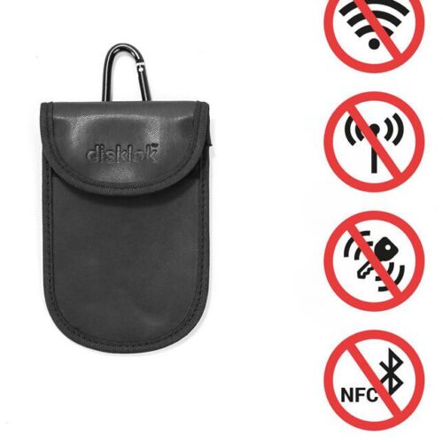 Disklok Schlüsselhülle RFID, Anti-skimming, Kunstleder, Größe S