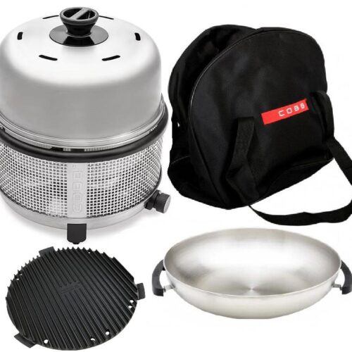 Cobb Premier+ Gas Deluxe Gasgrill (30mbar) inkl. Griddle/Wok/Tasche - Camping Wagner Edition