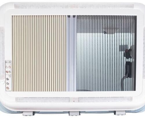 Di-Tec Dachfenster mit Verdunkelungsrollo & Insektenschutz, 70x50cm, LED