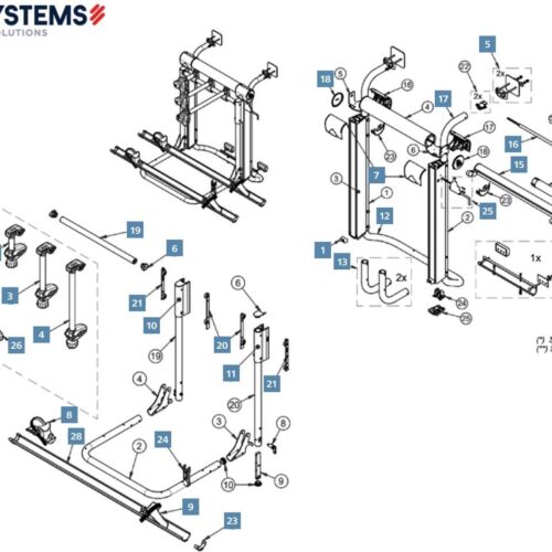 Abstandshalter 2. Rad - BR-Systems Ersatzteil Nr. BKL-ACC-GAM - für Bikelift