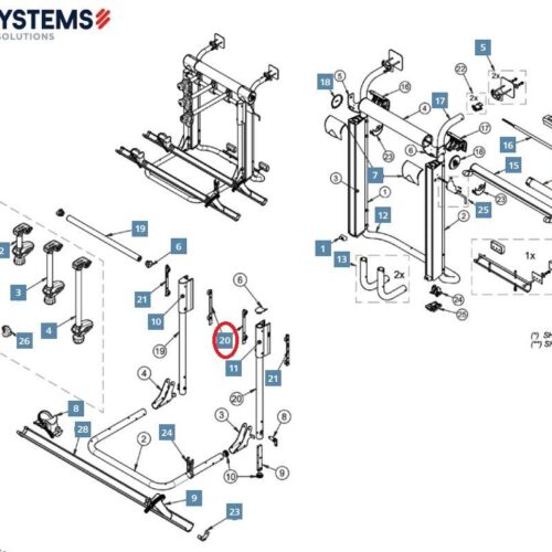 Radplatte Wagon - BR-Systems Ersatzteil Nr. 5101003 - für Bike Lift