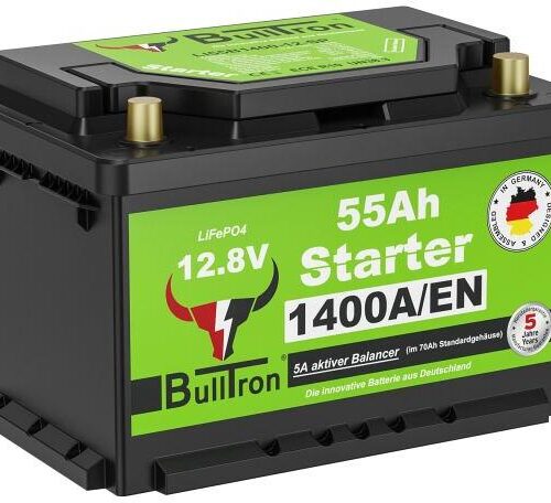 BullTron Lithium Starterbatterie, 55Ah