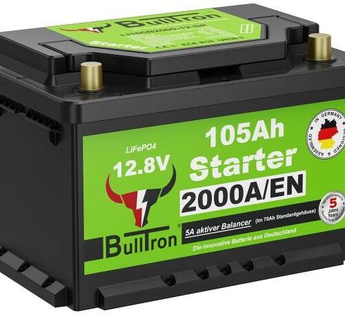 BullTron Lithium Starterbatterie, 105Ah