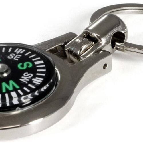 BasicNature Kompass Schlüsselanhänger, Zinklegierung