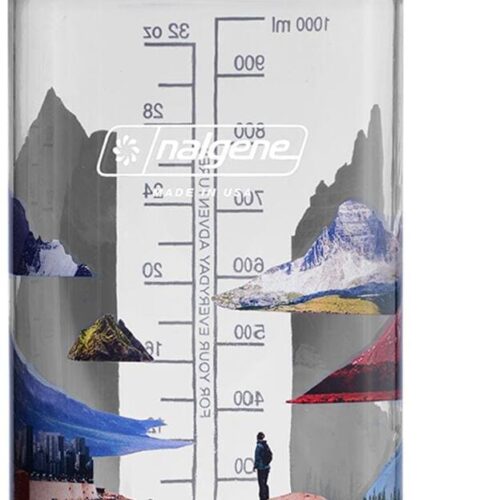 Nalgene WH Sustain Trinkflasche, 1L, mixed landscapes