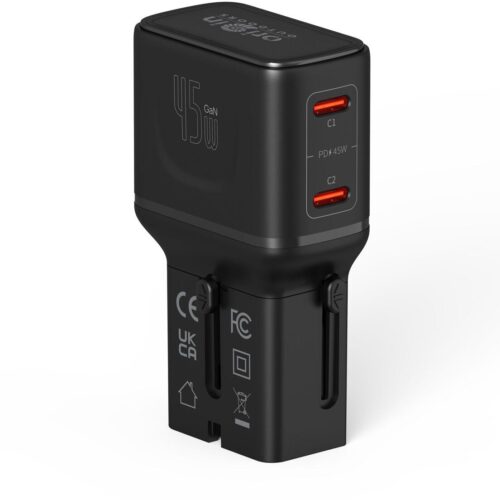Origin Outdoors Travel-45W USB-PD-Ladegerät für über 200 Länder geeignet