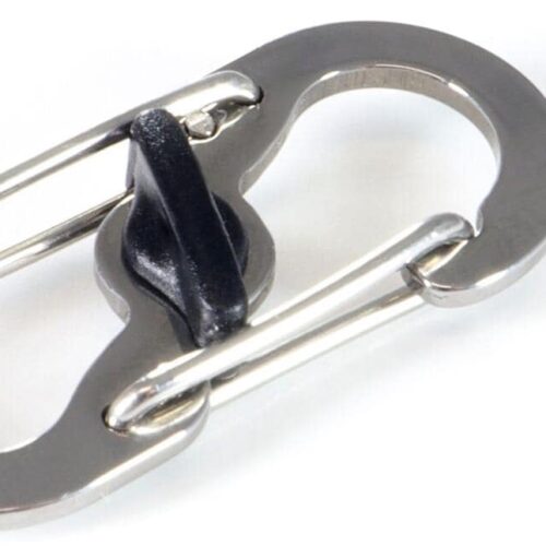 Origin Outdoors Locked Zubehörkarabiner, S-Form, silber