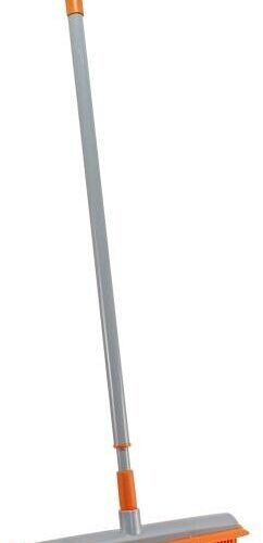 Bürstenmann Gummibesen, 75-130cm, orange/grau