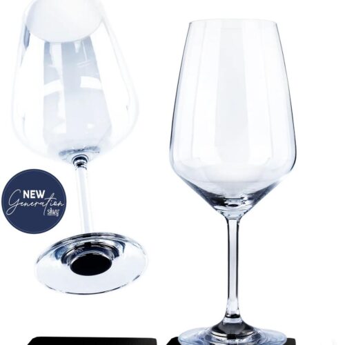 silwy Magnet Weinglas, Kristallglas, 400ml, 2er Set