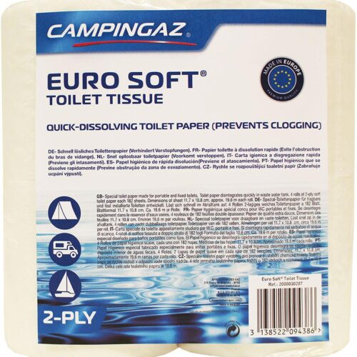 Campingaz Euro Soft Toilettenpapier, 4 Rollen