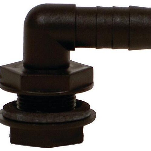 Winkel-Tülle 90º, 3/4x18/19mm, schwarz