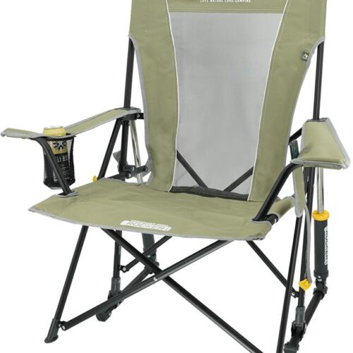 Campwerk Campingstuhl schwingend mit Getränkehalterung