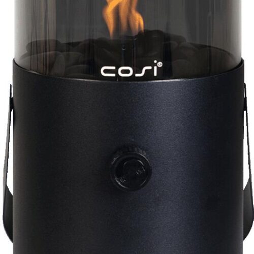 Cosiscoop Gaslaterne, 16x30cm, schwarz smoked