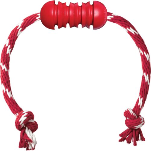 KONG Dental Hundespielzeug, mit Seil, Gr. M