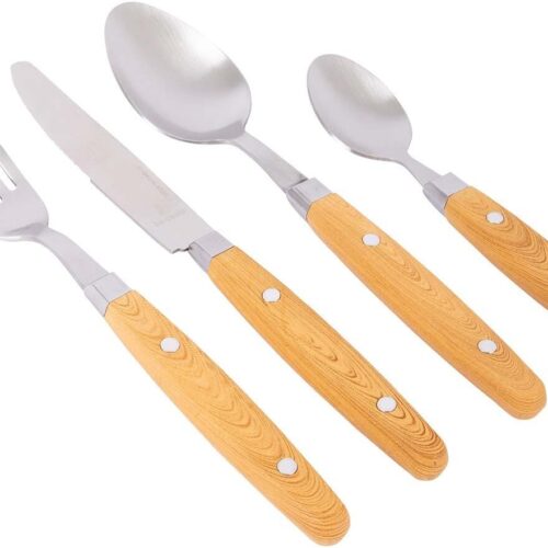 Bo-Camp Haggerston Besteckset, 16-teilig, bambus