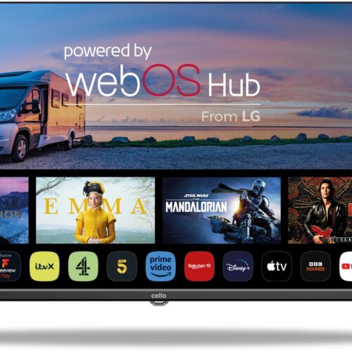 Cello 32″ Smart WebOS Camping LED TV Triple Tuner mit DVD und Pitch Perfect Sound