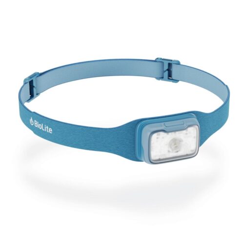 BioLite Range Stirnlampe, USB-C Schnelladung, 300 Lumen, blau