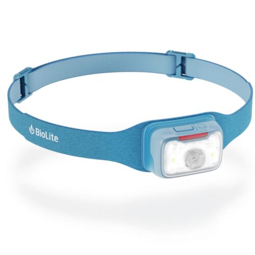 BioLite Range Stirnlampe, USB-C Schnelladung, 500 Lumen, blau