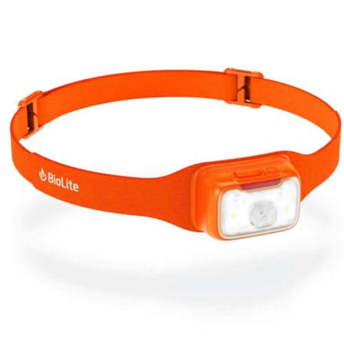 BioLite Range Stirnlampe, USB-C Schnelladung, 500 Lumen, rot