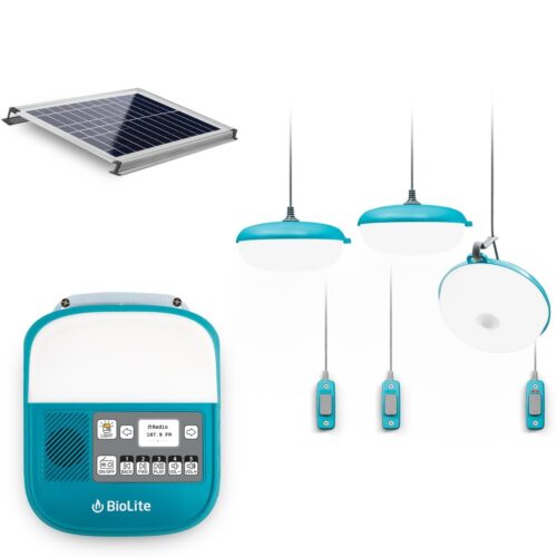 BioLite SolarHome 625 Off-Grid Solarsystem, 24,3 Wh Li-Ion Akku und Multiroom-Beleuchtungsset